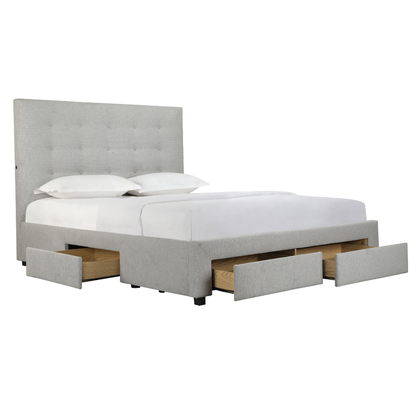 Torquay Storage Queen Bedframe Pewter