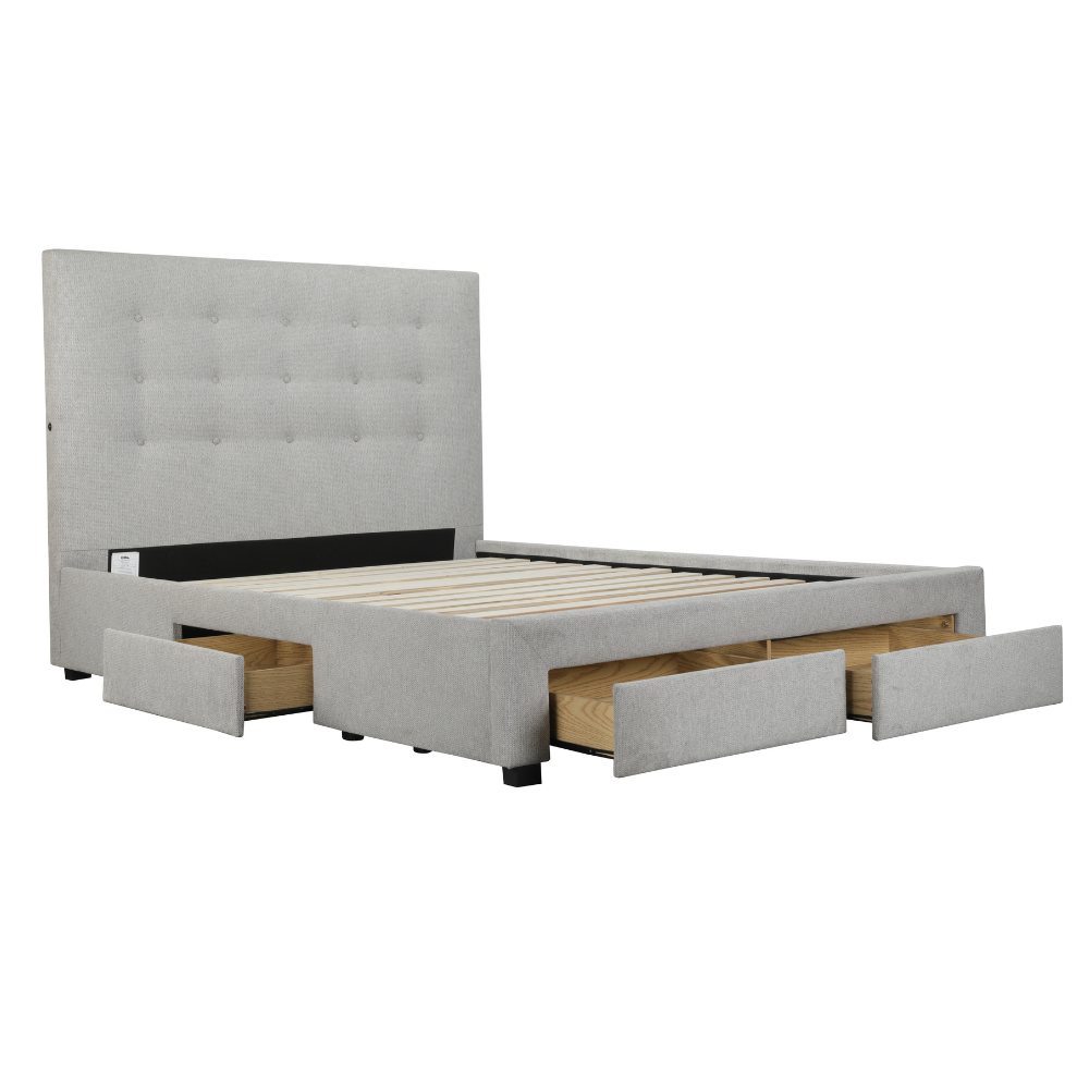 Torquay Storage King Bedframe Pewter