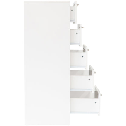 Tribecca 5 Drawer Chest - White