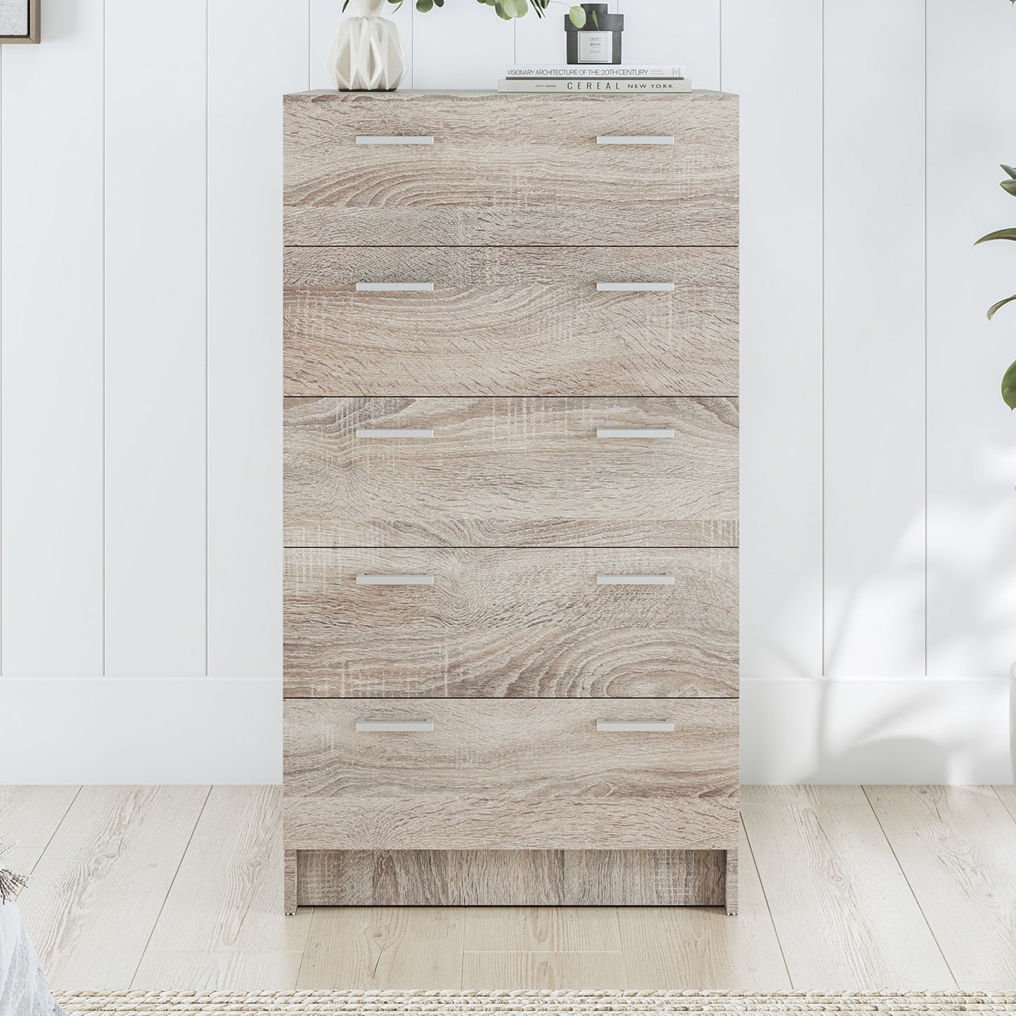 Tribecca 5 Drawer Chest - Light Sonoma Oak