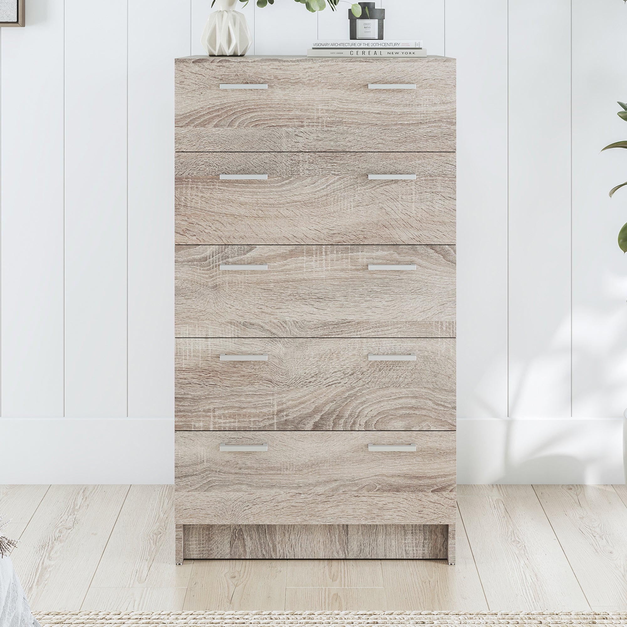 Tribecca 5 Drawer Chest - Light Sonoma Oak