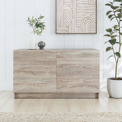 Tribecca 6 Drawer Chest - Light Sonoma Oak