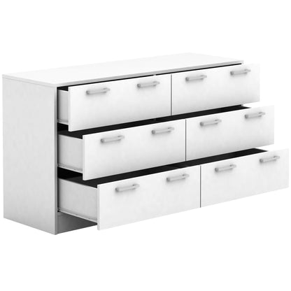 Tribecca 6 Drawer Chest - White