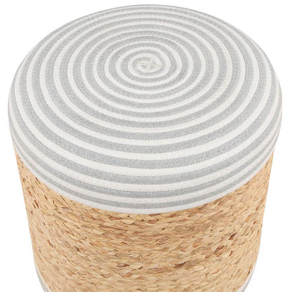Aurora Ottoman Pouf footrest stool woven