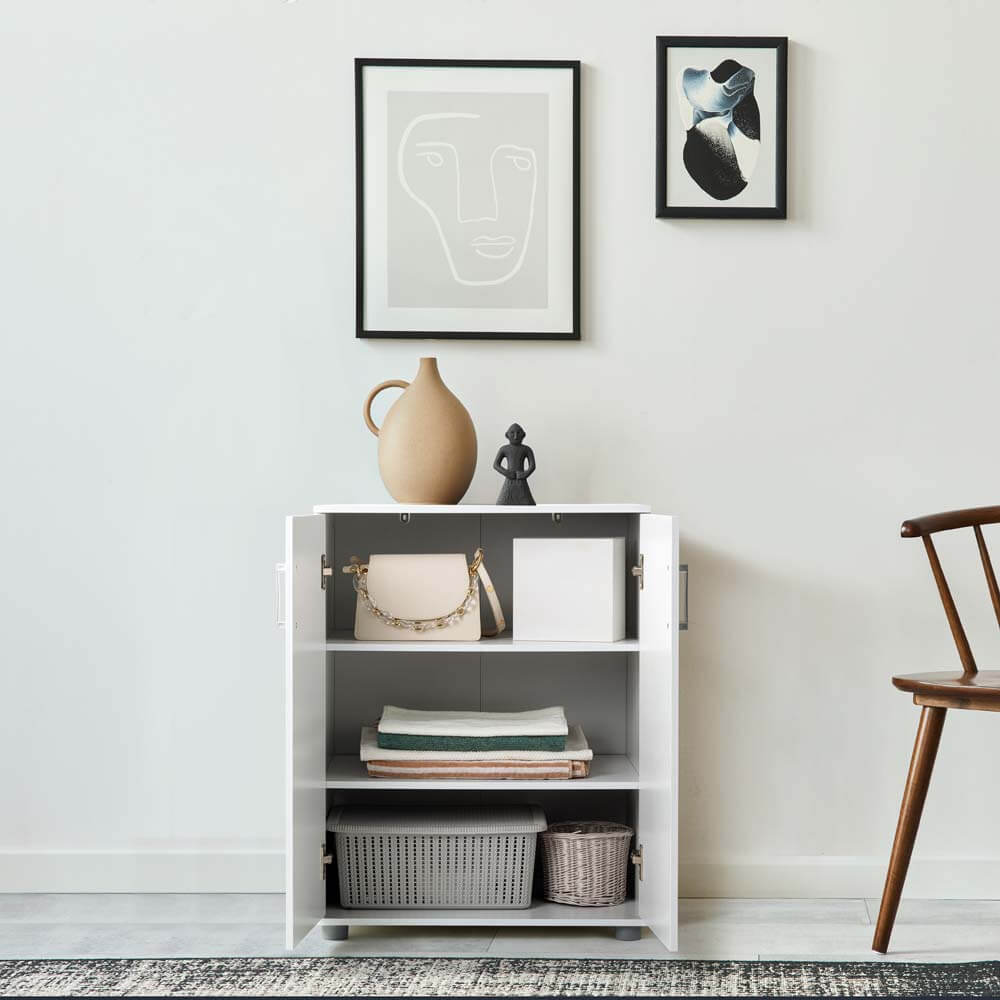 Ivy 2 Door Pantry Cupboard - White