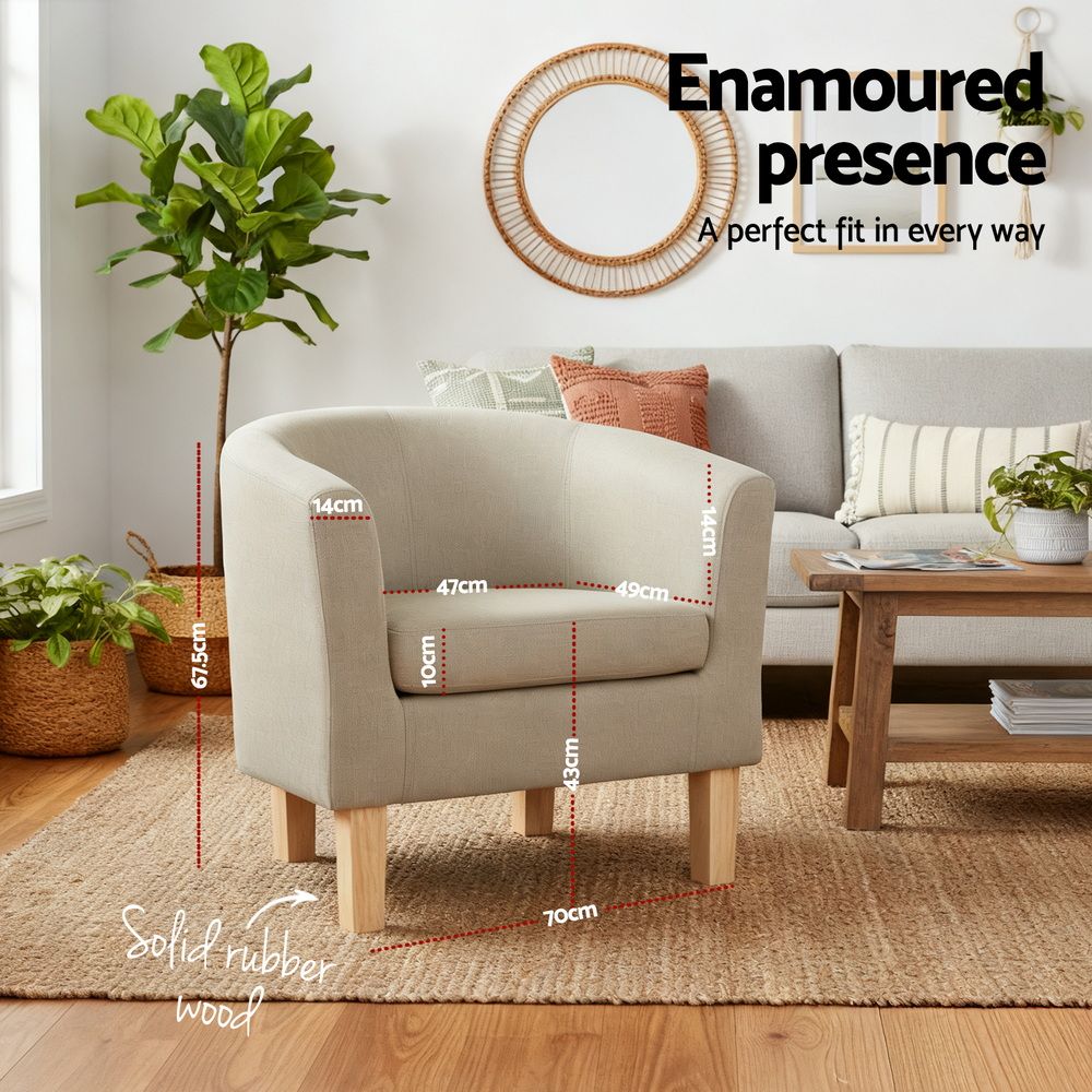 Gunther Armchair Beige