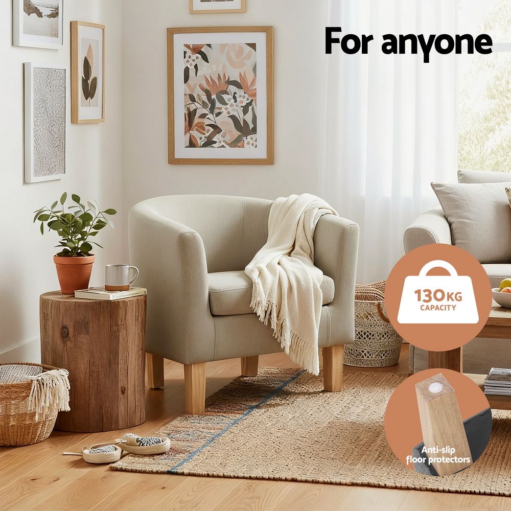 Gunther Armchair Beige