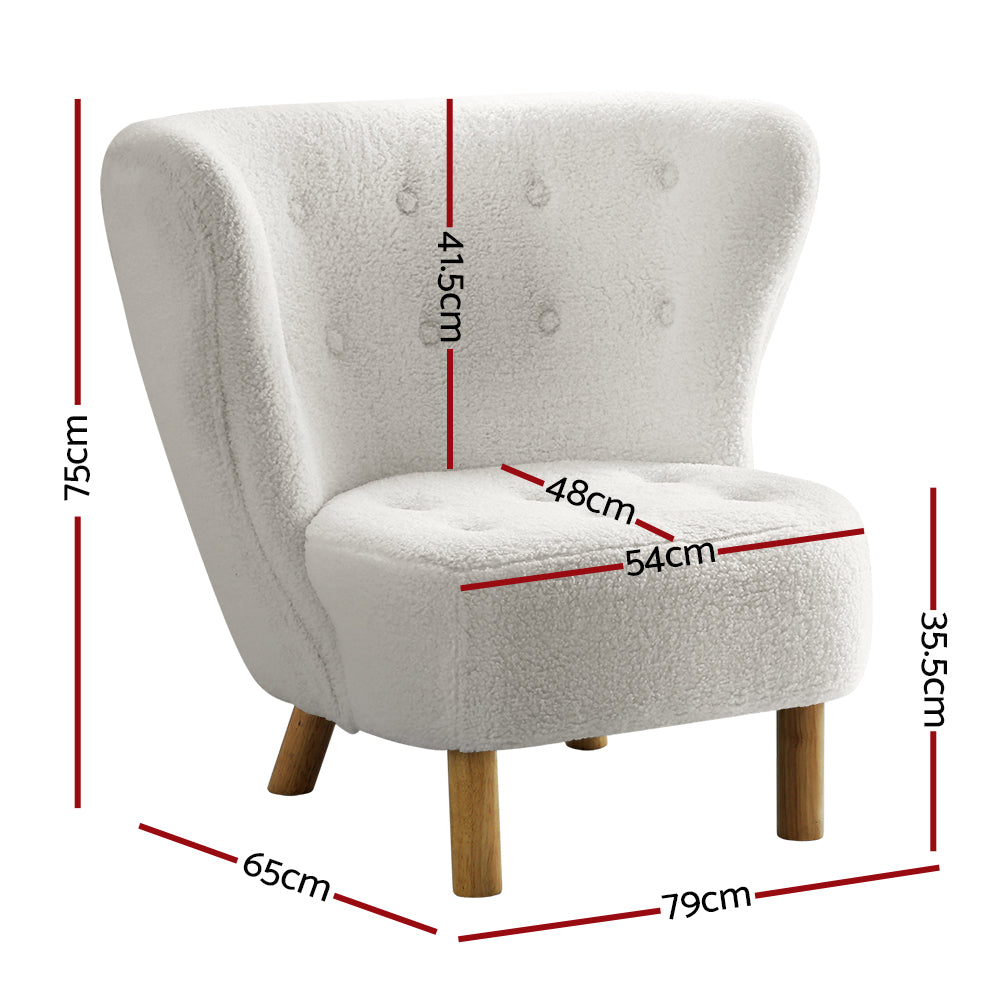 Eddie Armchair White