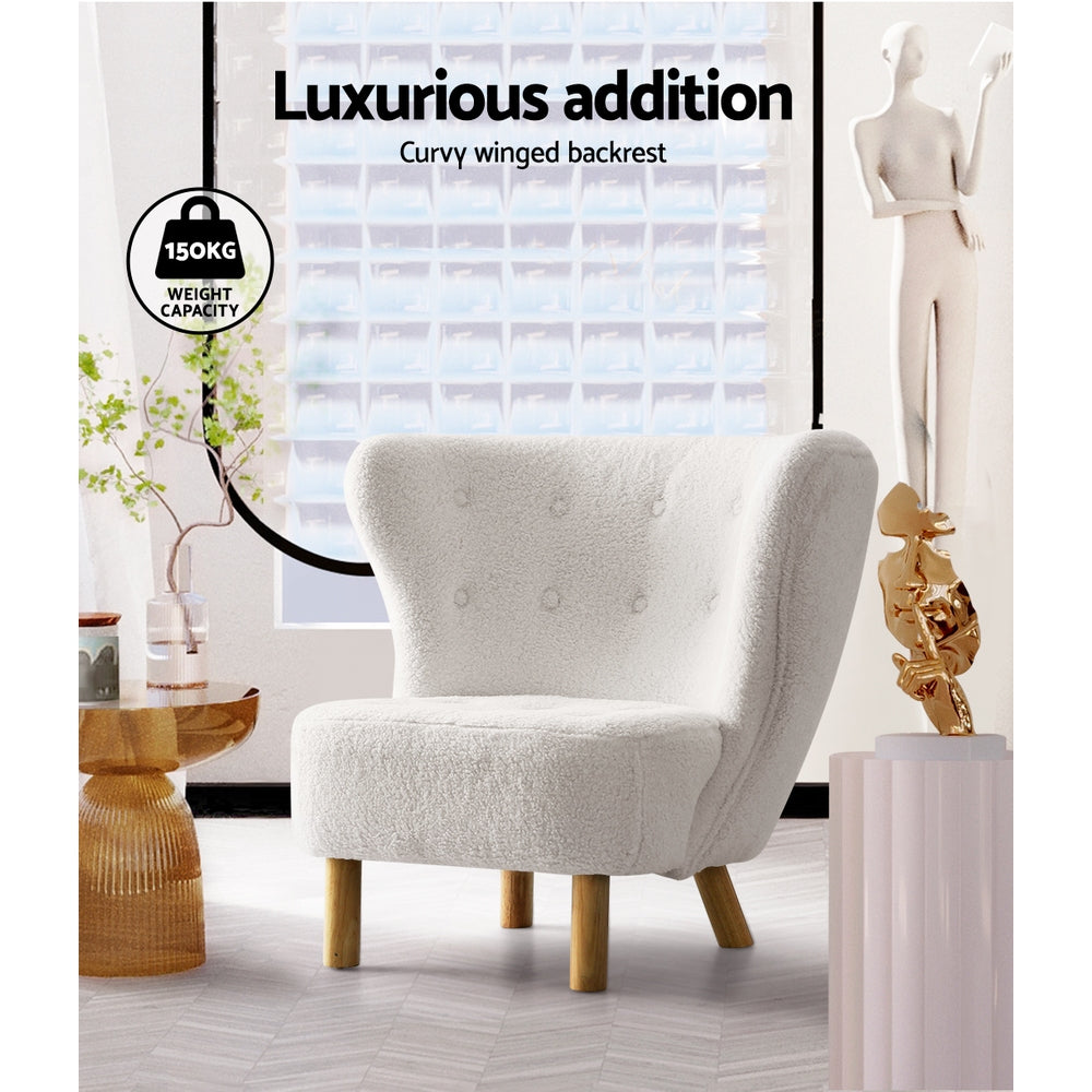 Eddie Armchair White