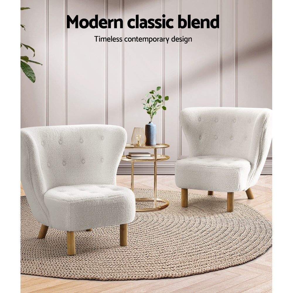 Eddie Armchair White