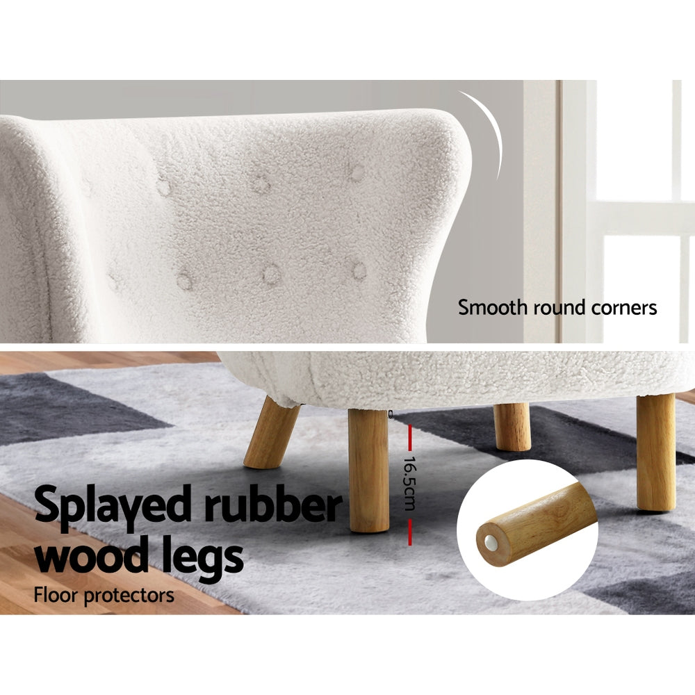 Eddie Armchair White