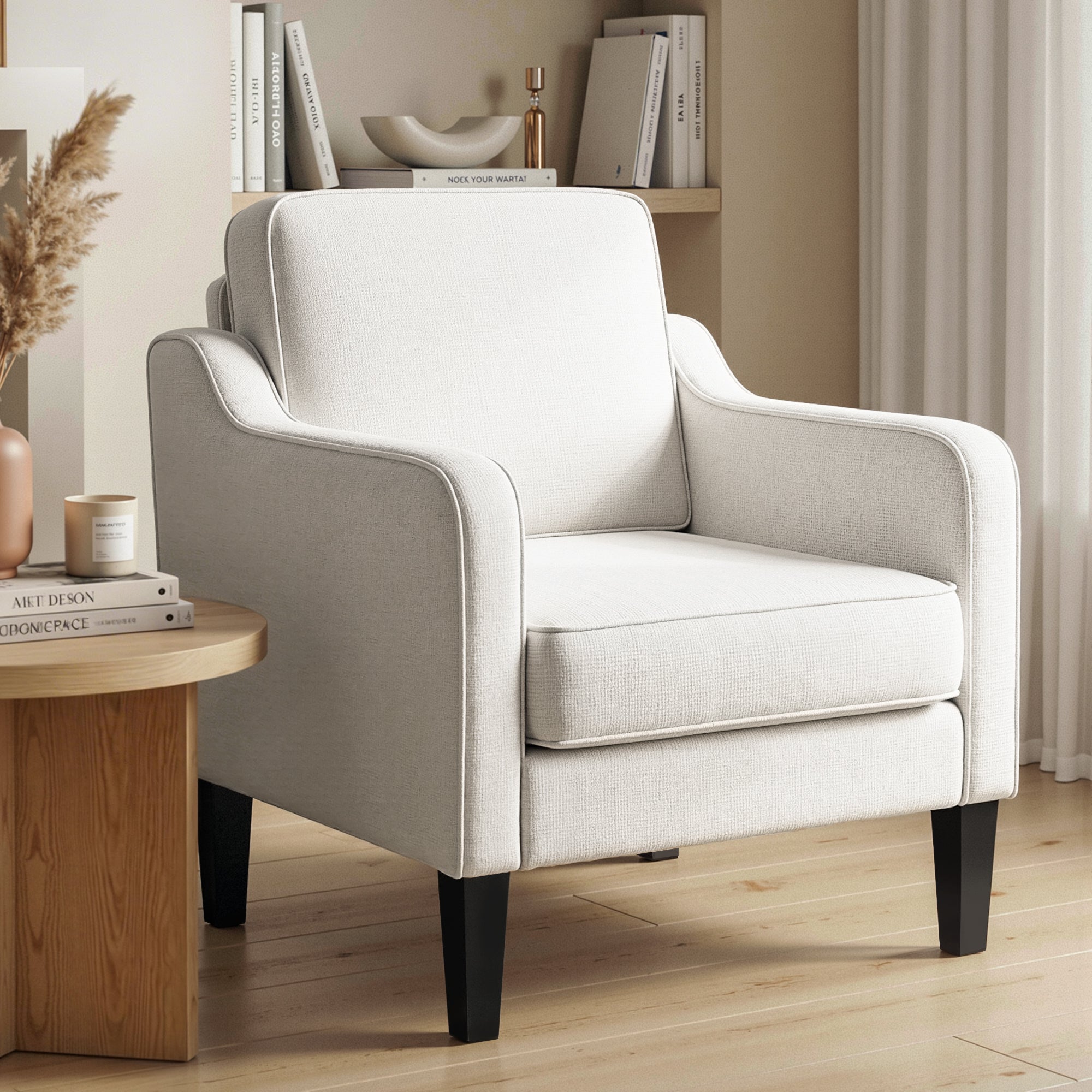 Benjie Fabric Armchair Beige