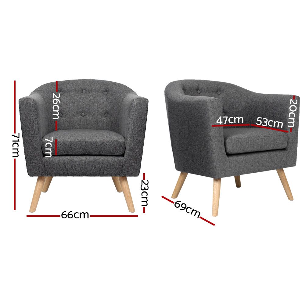 Berfin Armchair Grey