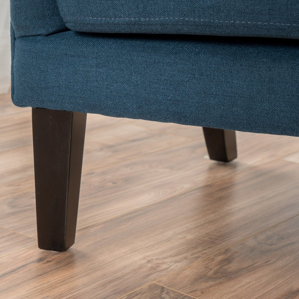 Genoa Armchair Light Dark Blue