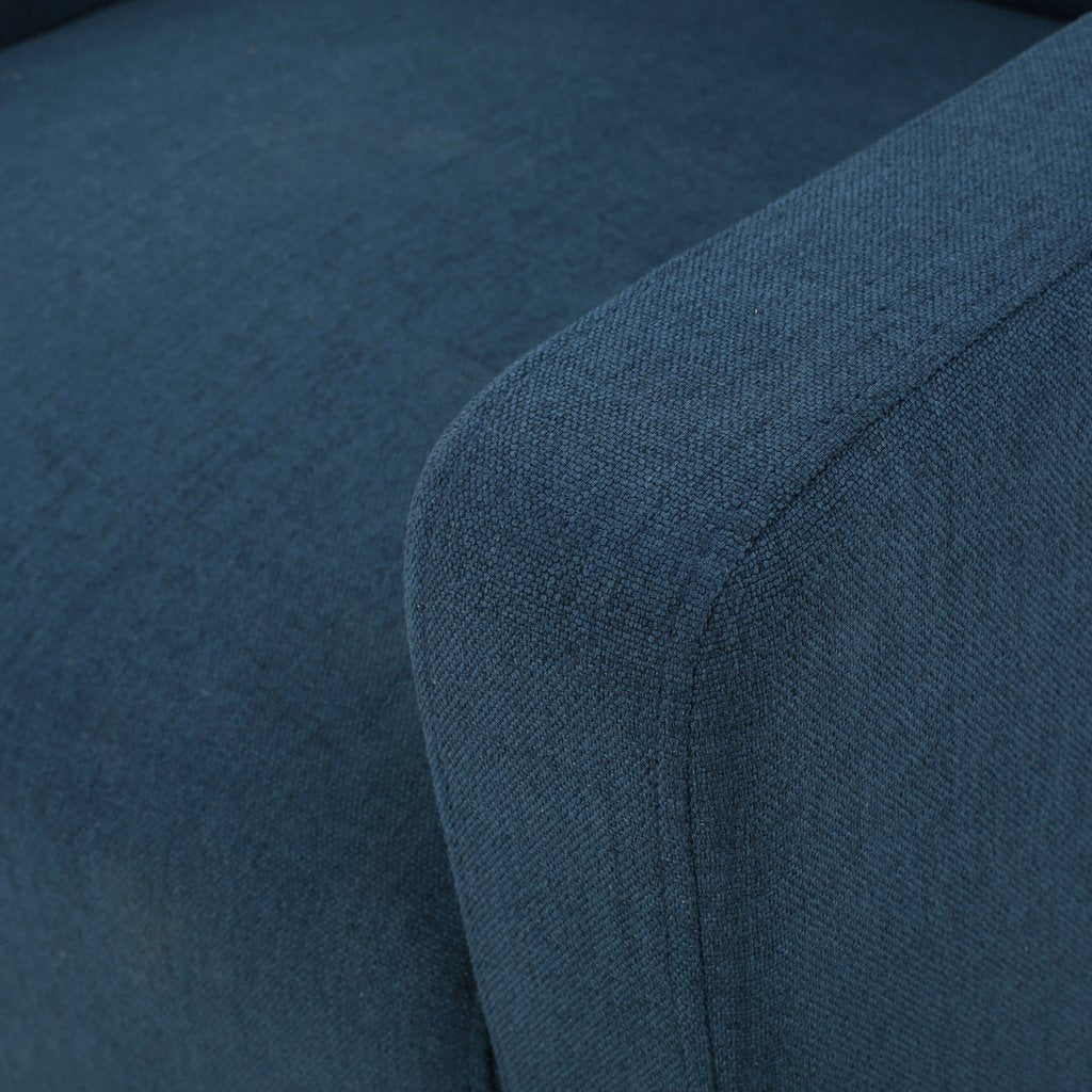 Newberg Tufted Armchair Dark Blue