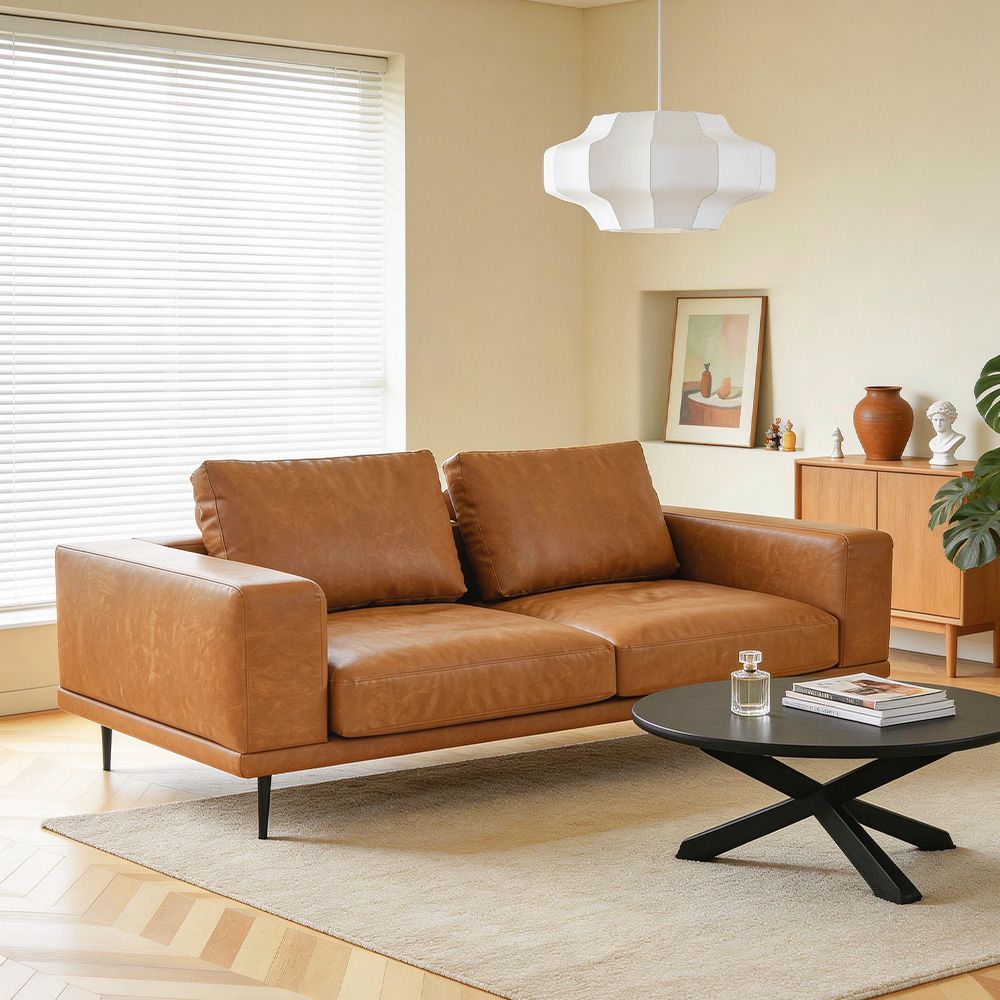 Vivienne Faux Leather 3 Seater Sofa