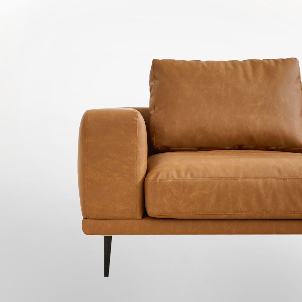 Vivienne Faux Leather 3 Seater Sofa
