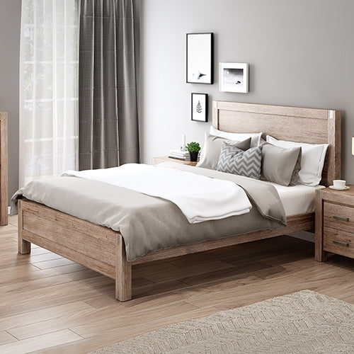 Lucas Bed Frame Oak Queen