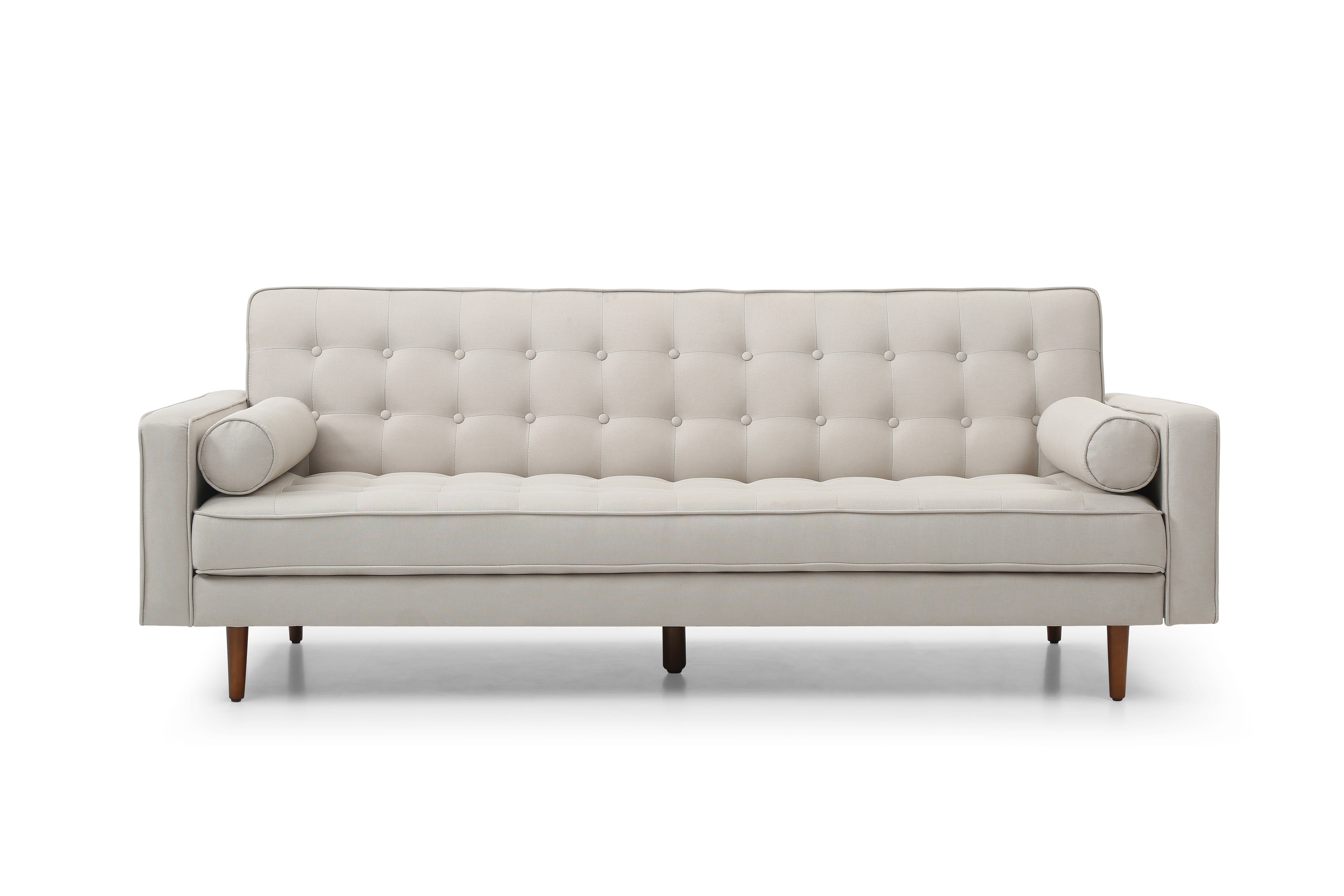 Plast 3 Seater Sofa Bed Beige