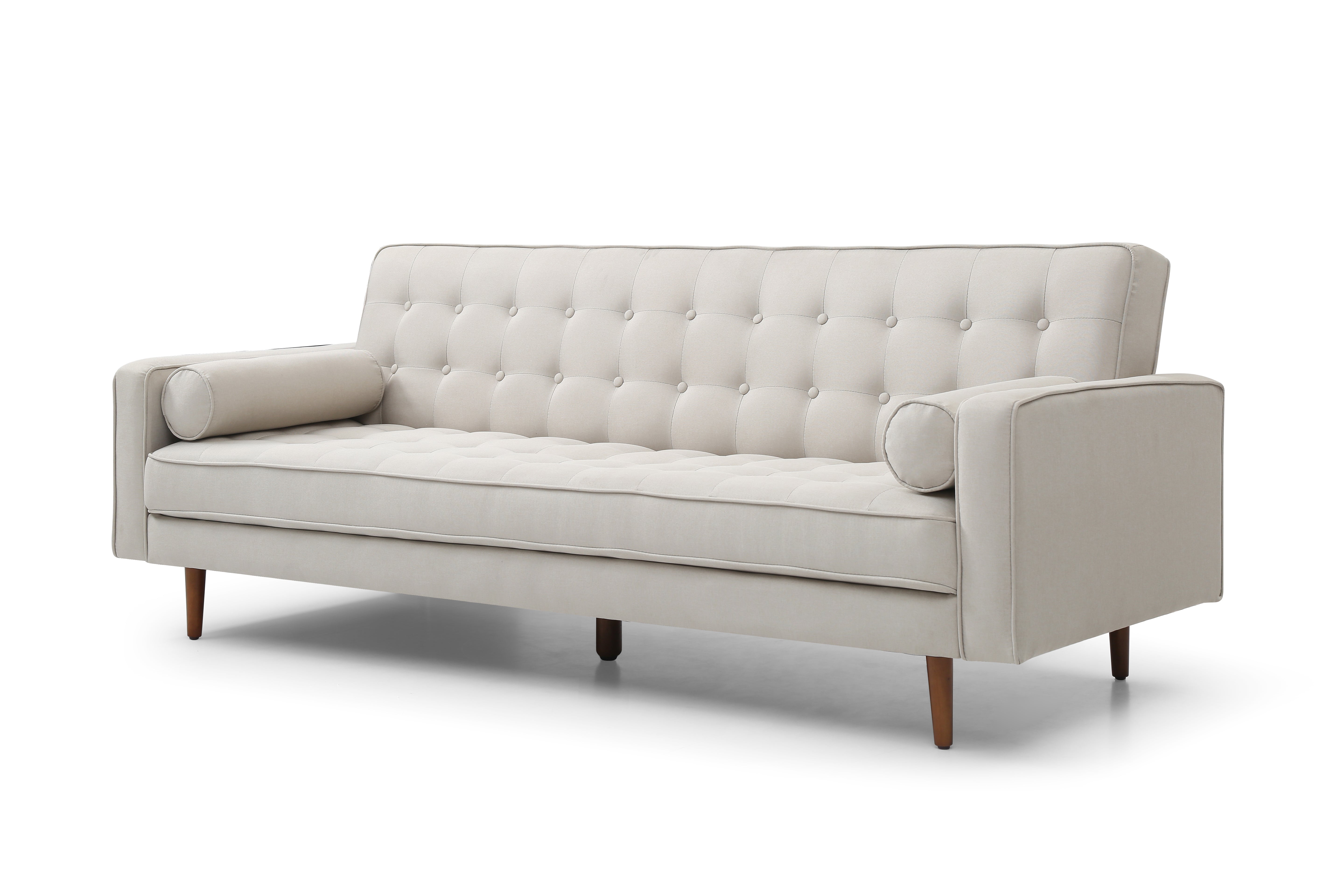 Plast 3 Seater Sofa Bed Beige