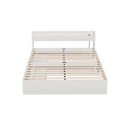 Cassandra 2 Drawer Double Bed Frame White