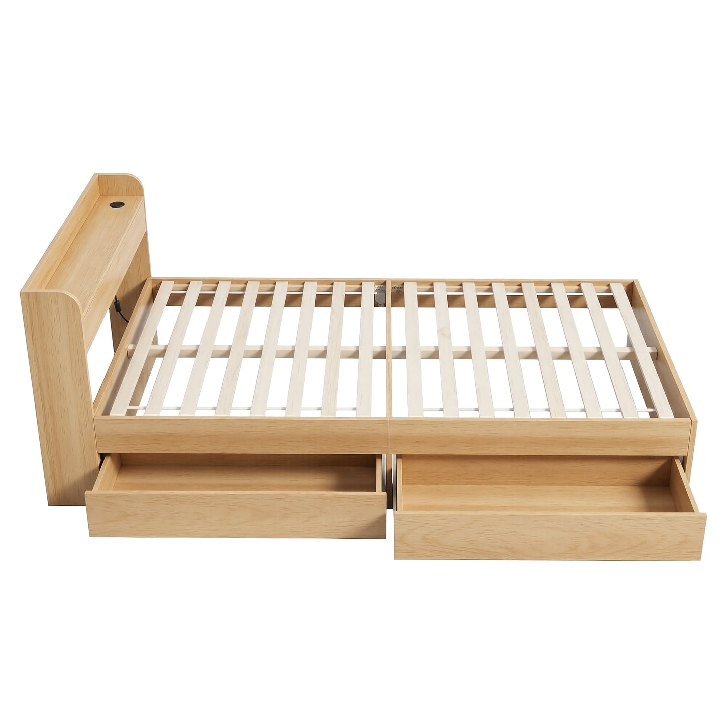 Cassandra 2 Drawer Single Bed Frame Oak