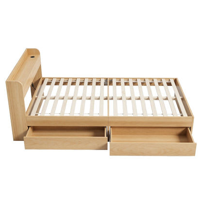 Cassandra 2 Drawer Single Bed Frame Oak