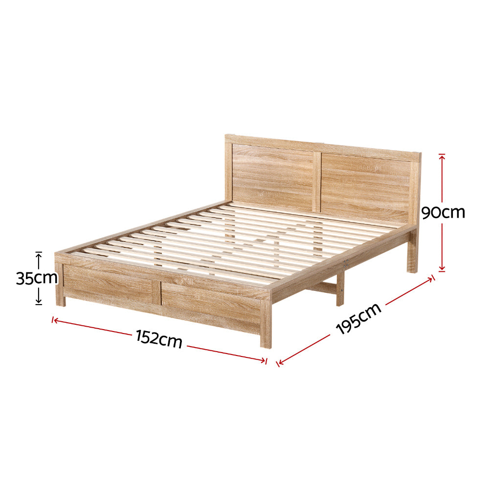 Sardinia Bed Frame Oak Double