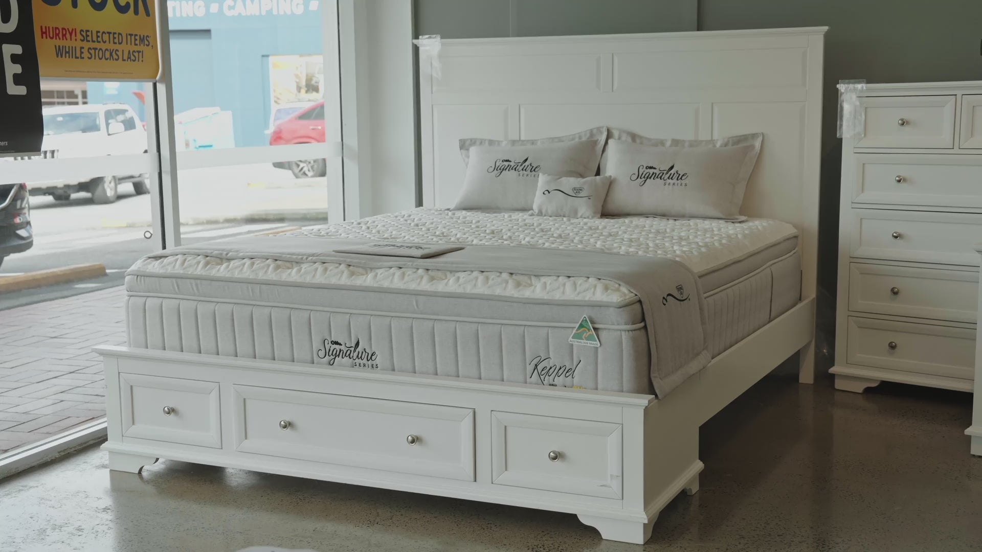 Load video: Whitehaven Bed Frame King