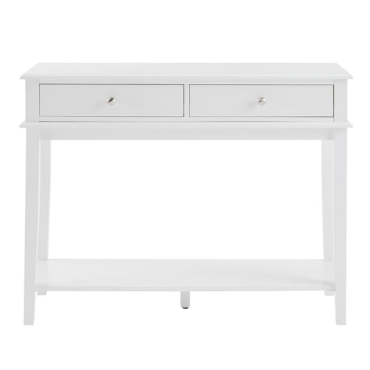 Chloe 2 Drawer Console Table White