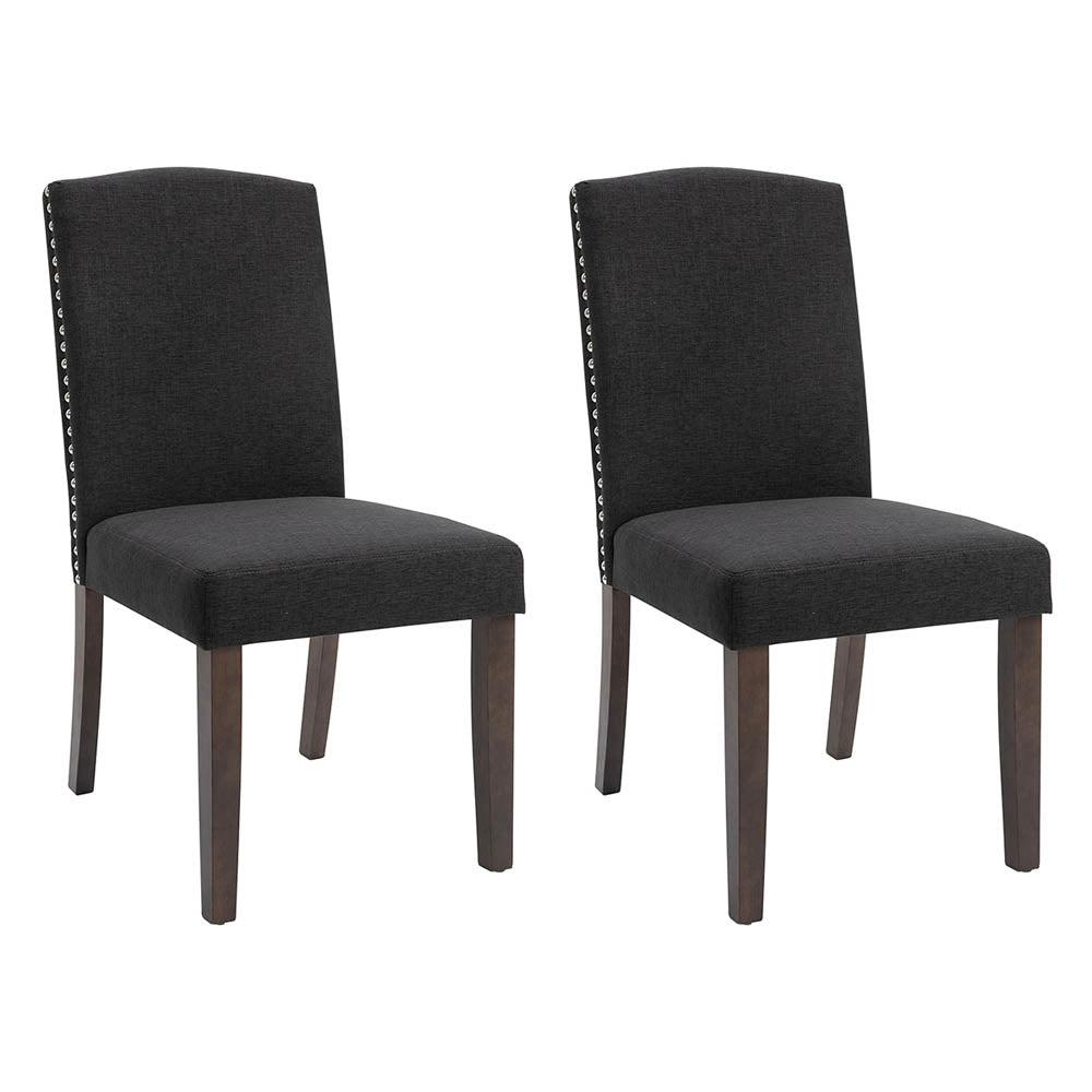 Lethbridge Dining Chair Set of 2 Charcoal