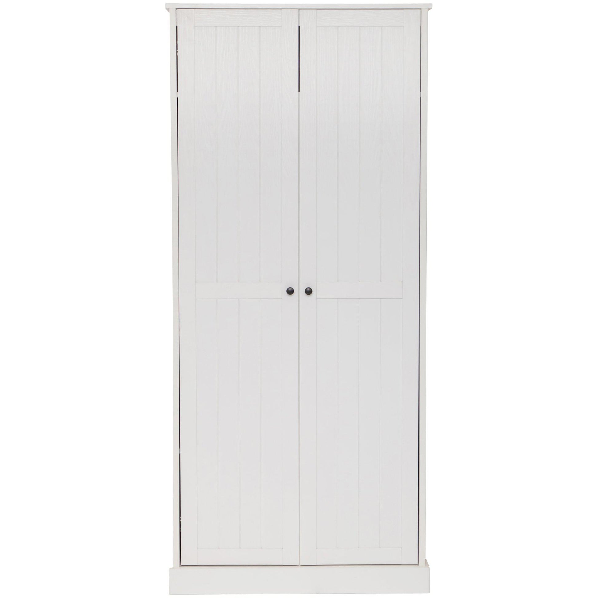 Hamptons Cupboard 2 Door Broom 80cm