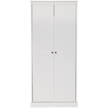 Hamptons Cupboard 2 Door Broom 80cm