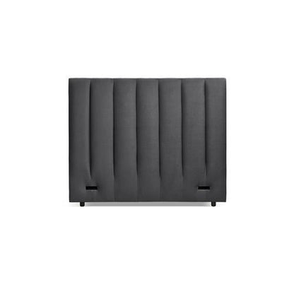 Premium Channel Upholstered Queen Bedhead Graphite